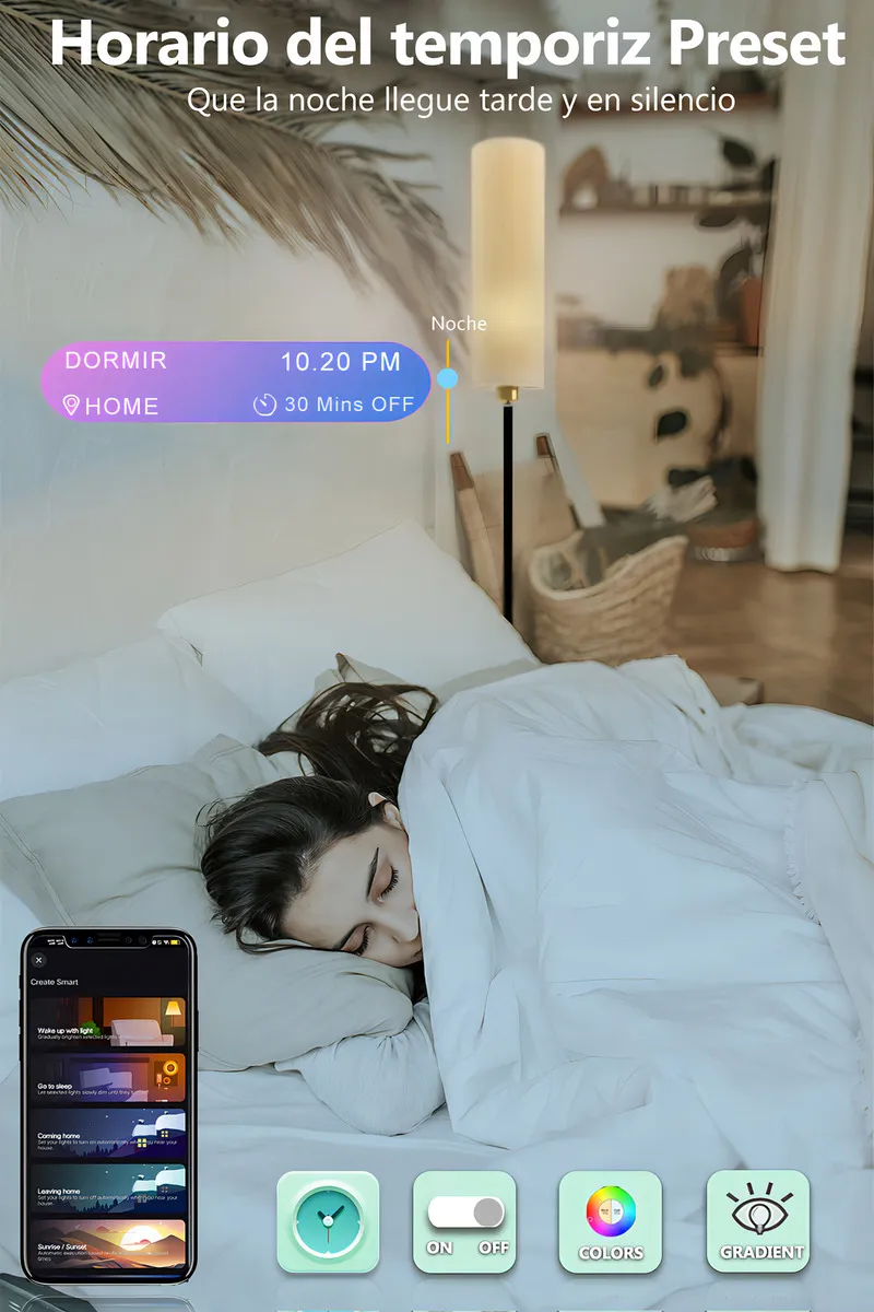 Miniatura 6 de Lampara De Pie Moderna Rgb Minimalista M